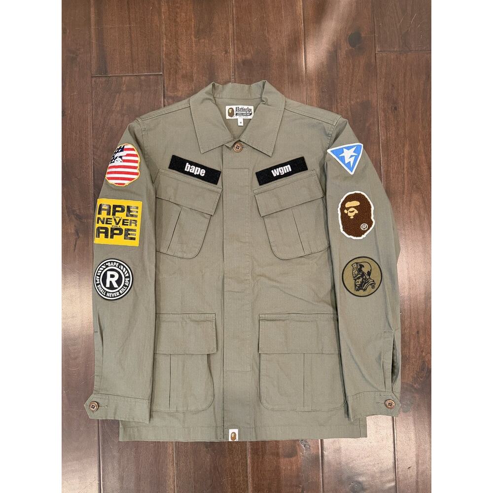 Bape Vintage Military Long Sleeve Button Up